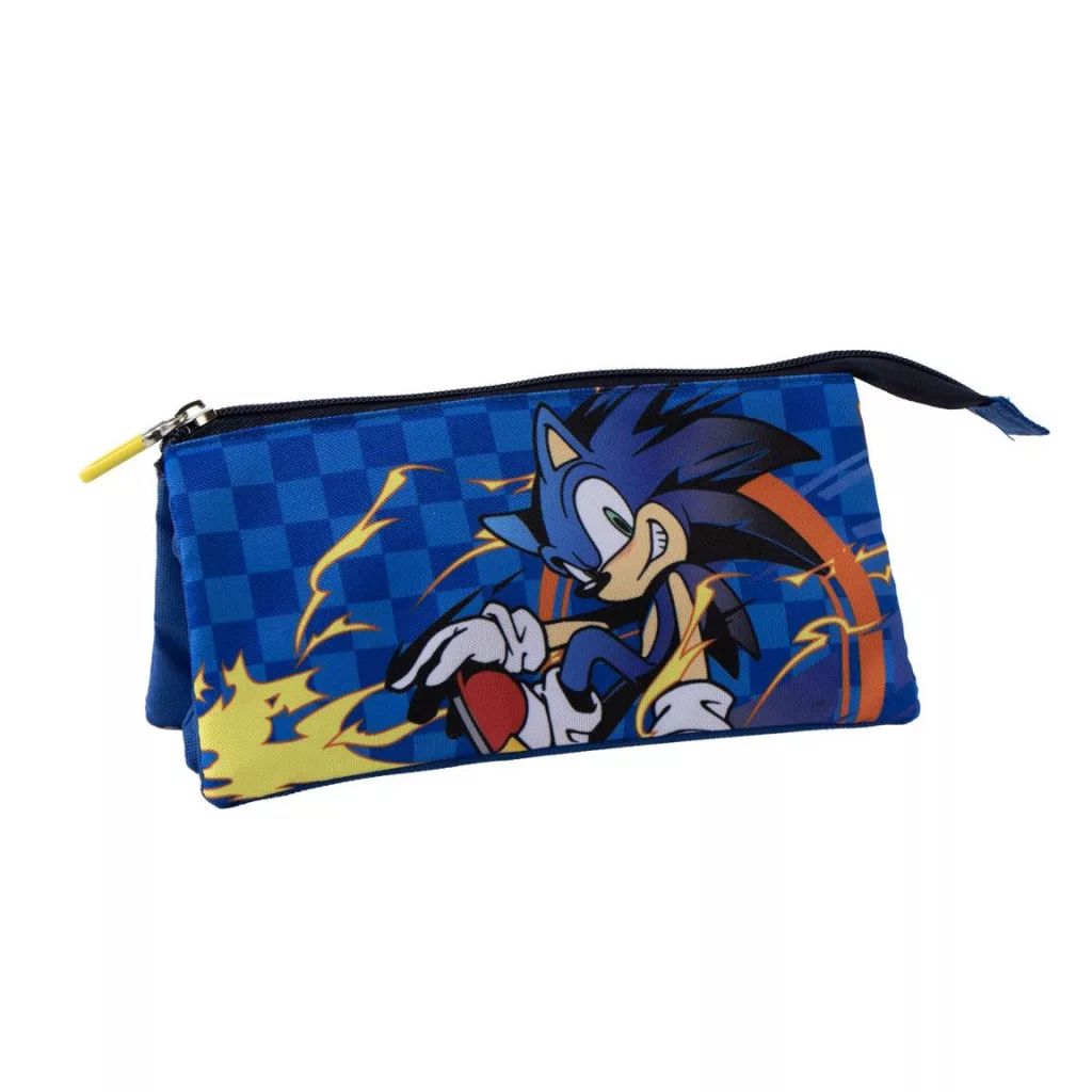 Sonic the Hedgehog Sprint 3-lokeroinen penaali 23 cm - sininen