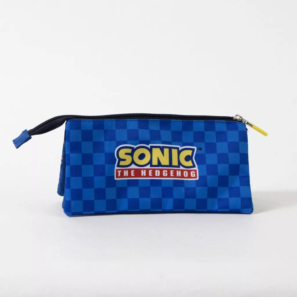 Sonic the Hedgehog Sprint 3-lokeroinen penaali 23 cm - sininen