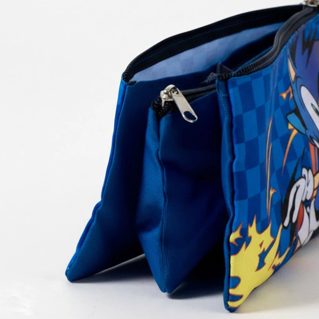Sonic the Hedgehog Sprint 3-lokeroinen penaali 23 cm - sininen