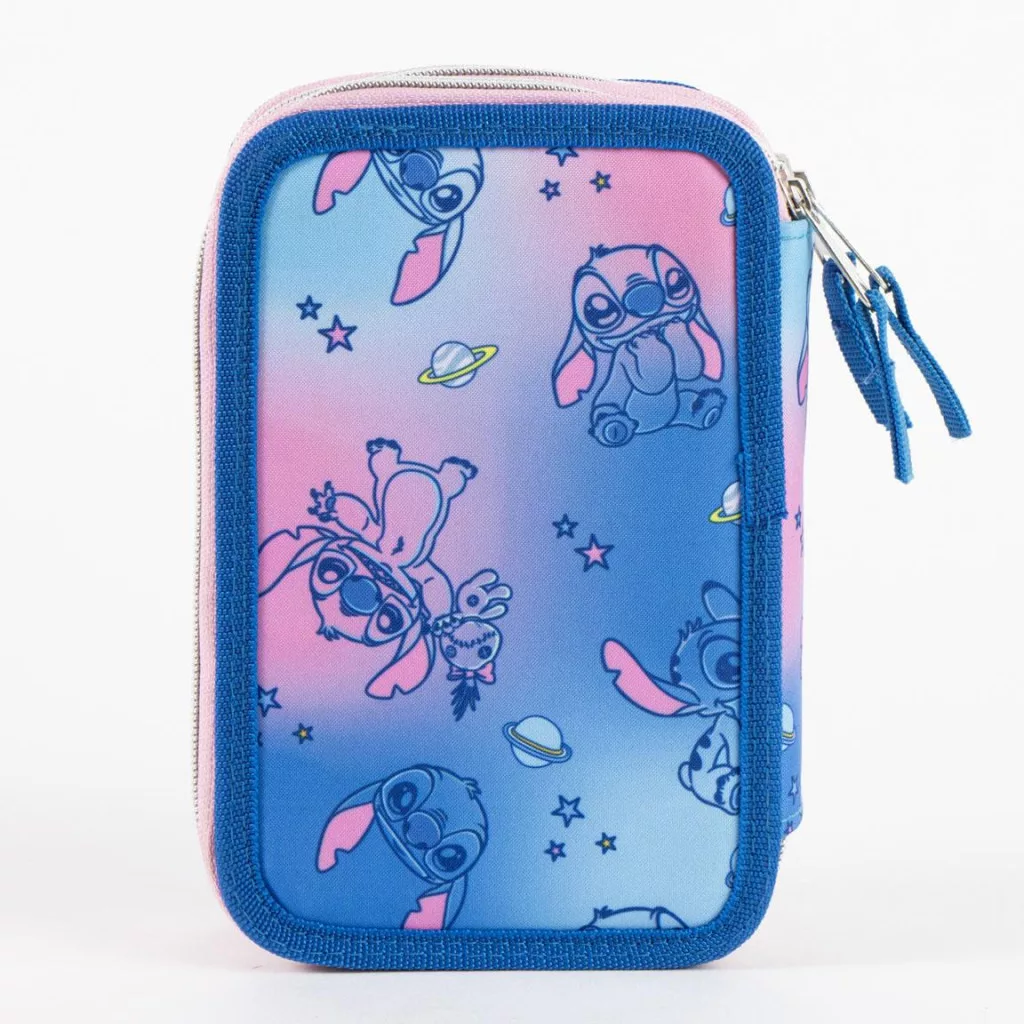 Disney Lilo & Stitch Galaxy Giotto fylld pennfodral 3-vånings – blå