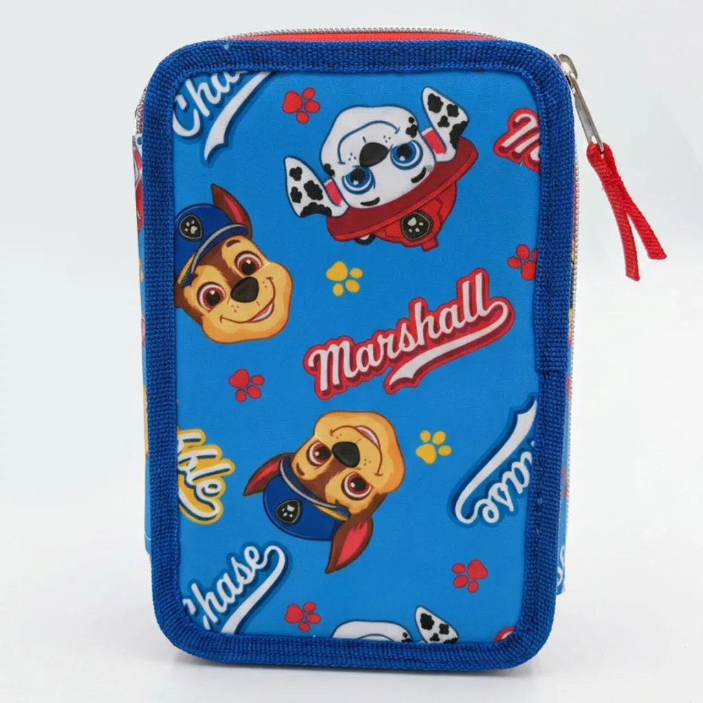 Paw Patrol Rescue Crew Giotto fylld pennfodral 3-vånings – blå