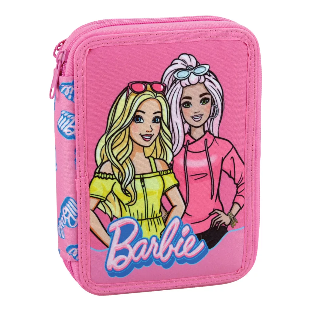 Barbie Pink Vibes filled pencil case 2-tier – pink