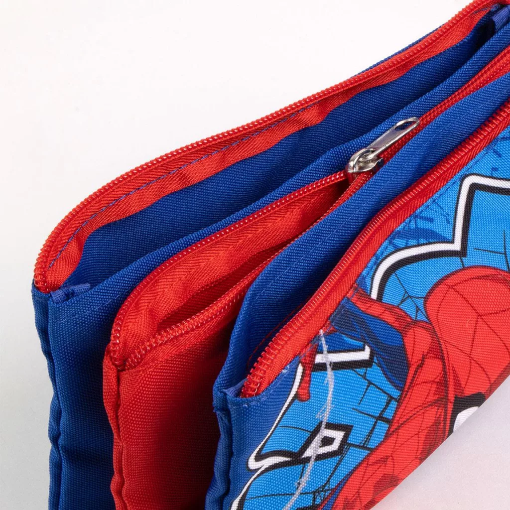 Superman Comic Action pennfodral med 3 fack 23 cm – blå