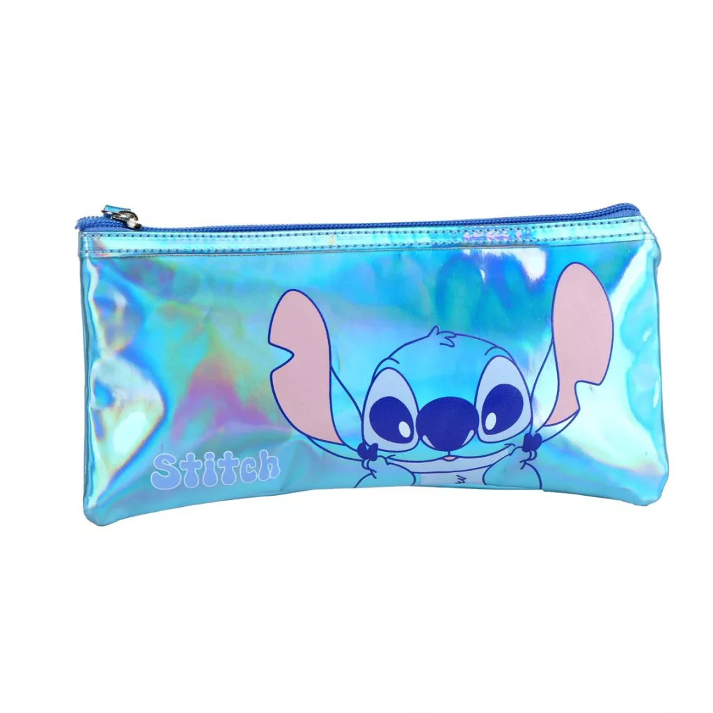 Disney Lilo & Stitch Iridescent pennfodral & necessär 22 cm – blå
