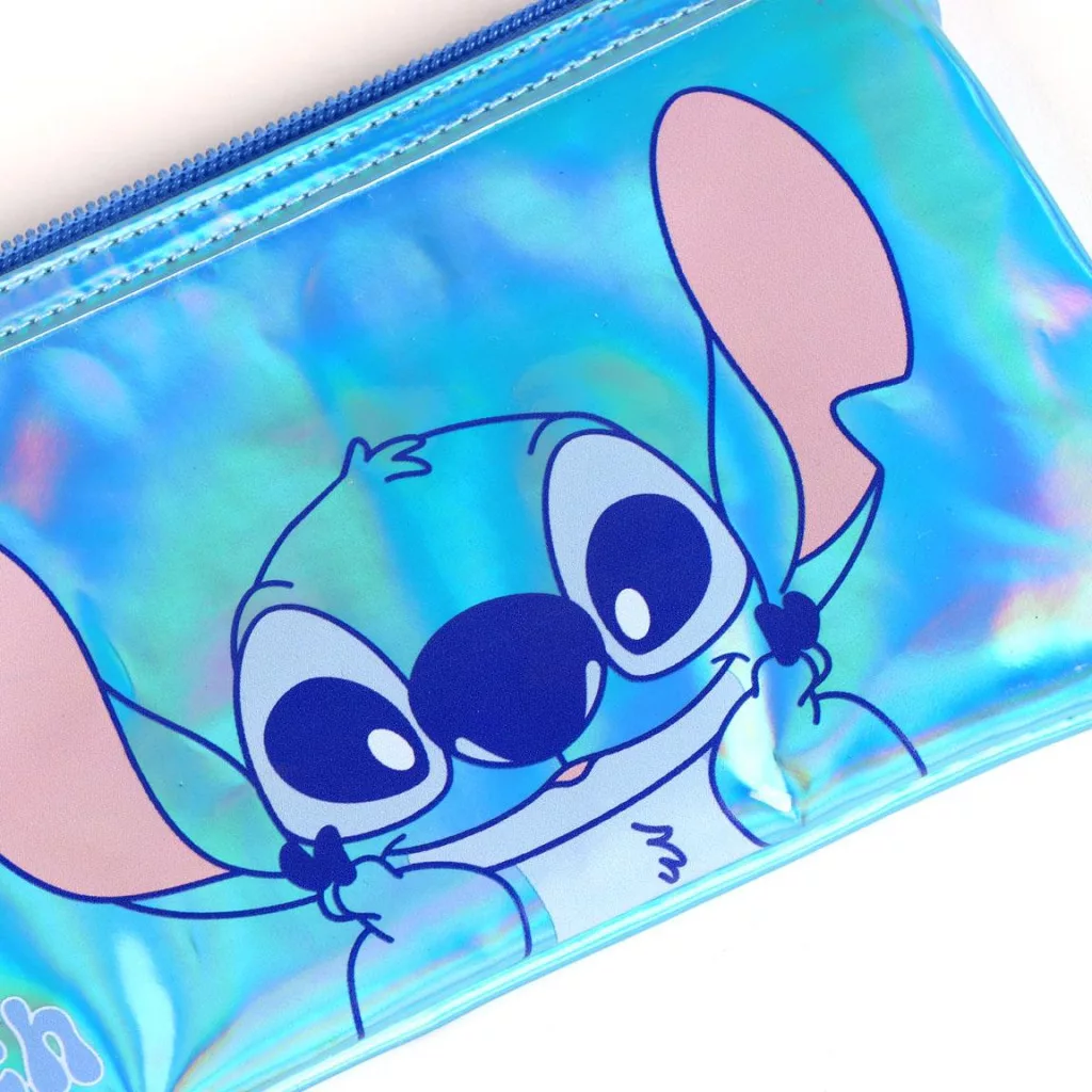 Disney Lilo & Stitch Iridescent pennfodral & necessär 22 cm – blå