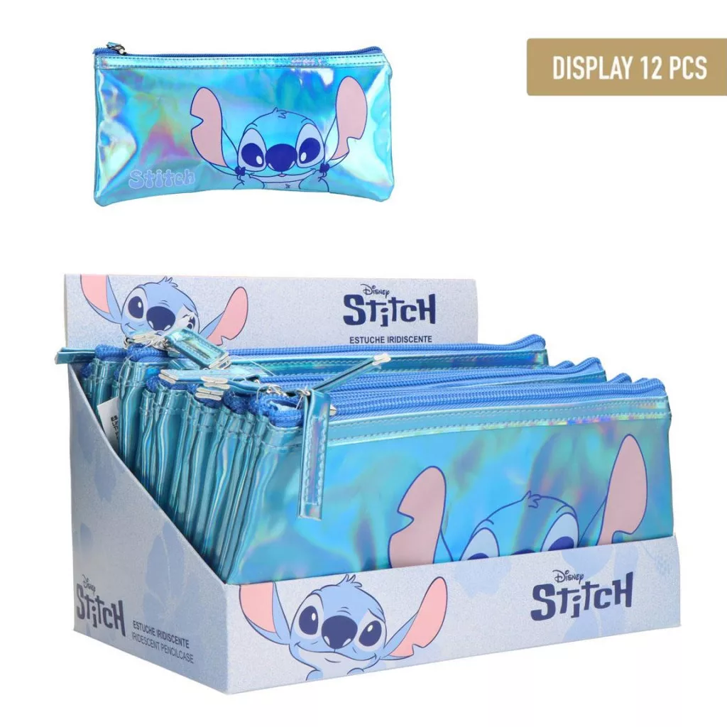 Disney Lilo & Stitch Iridescent pennfodral & necessär 22 cm – blå