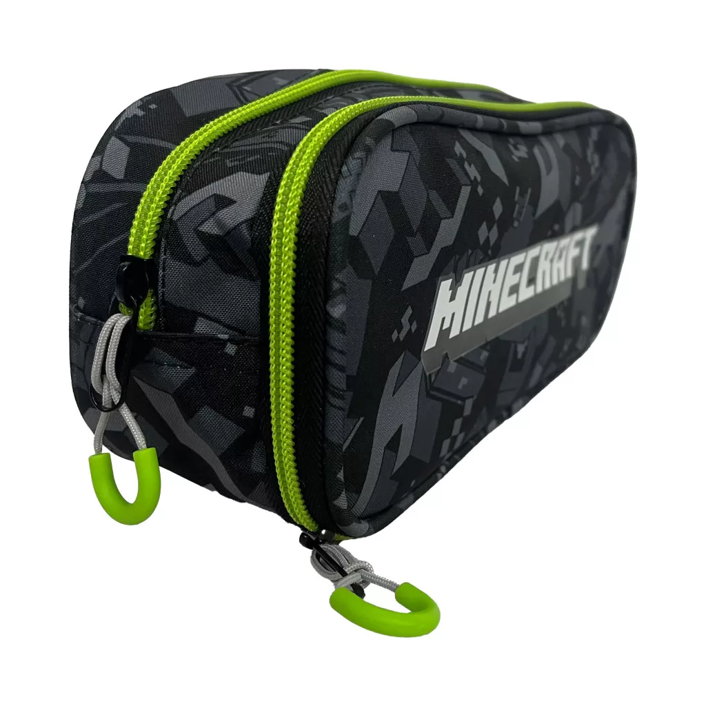 Minecraft Camo Terra pennfodral med 2 fack 23,5 cm – svart