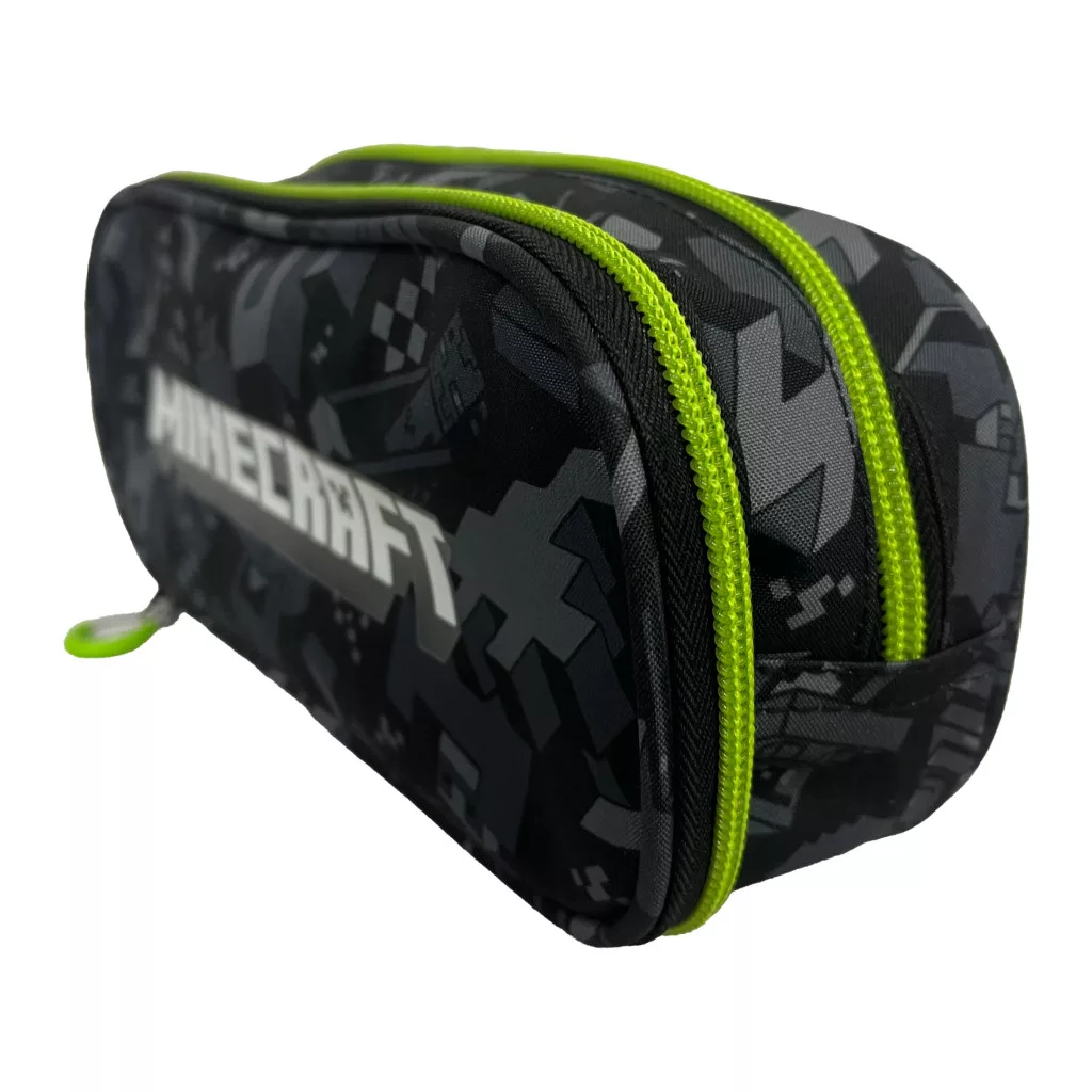 Minecraft Camo Terra pennfodral med 2 fack 23,5 cm – svart