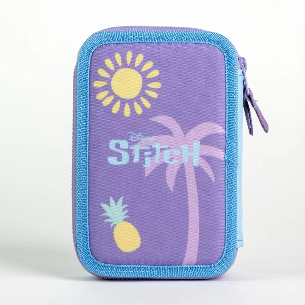 Disney Lilo & Stitch Scrump fylld pennfodral 2-vånings – lila