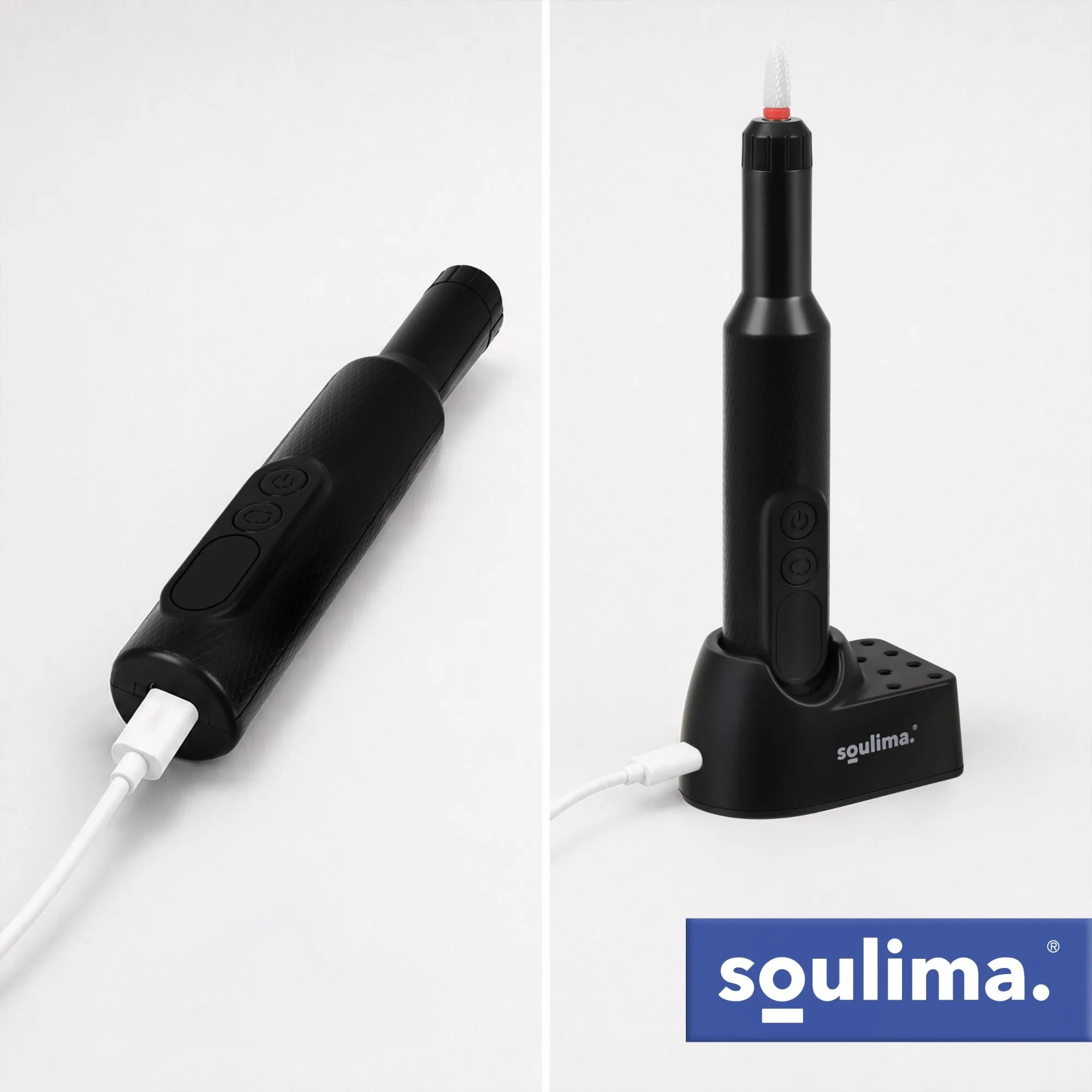 Soulima nagelfräs 18 000 varv/min – trådlös USB-C nagelfil