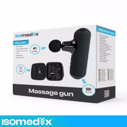 Mini massagepistol – 5 tilstande, 4 dyser, USB-C