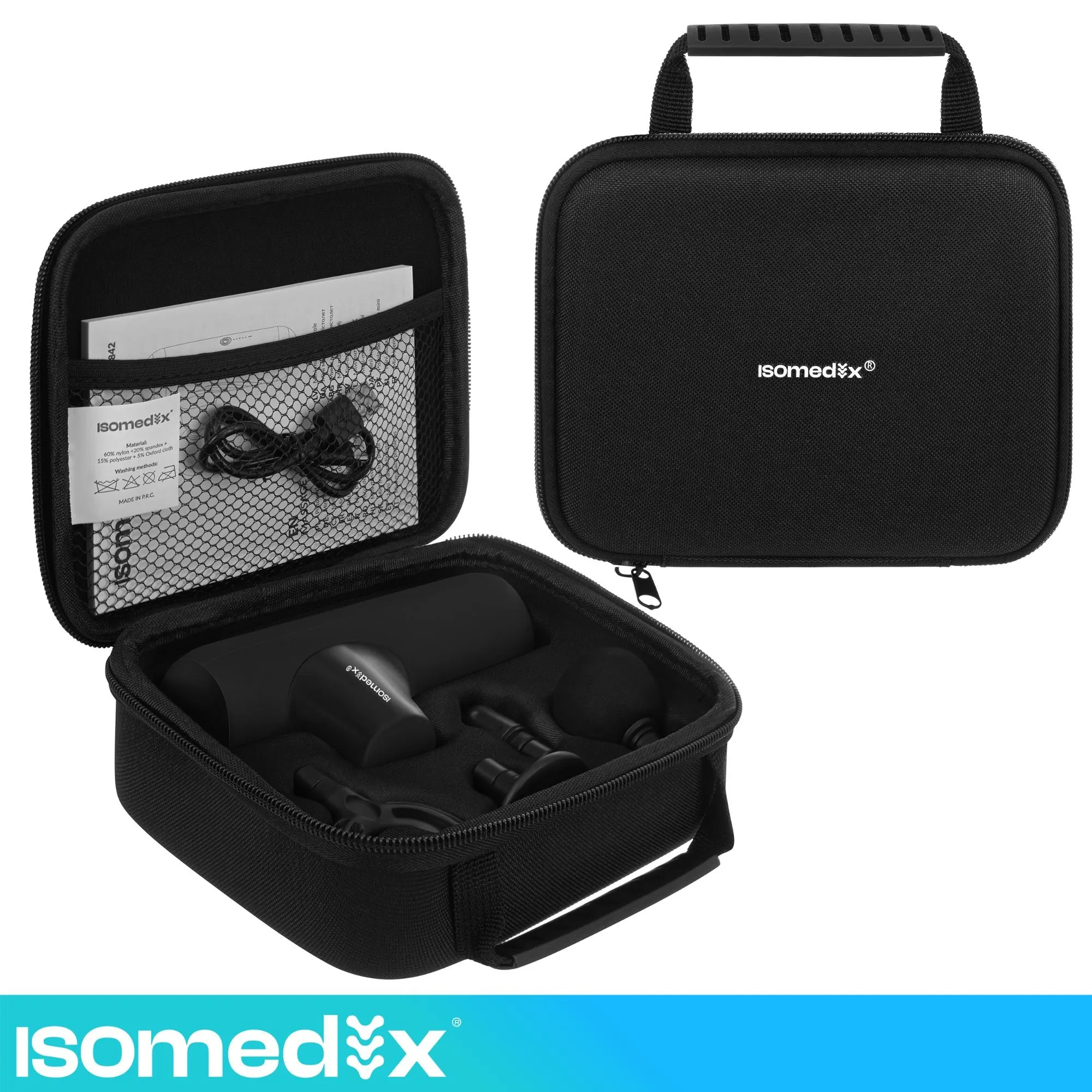 Mini-massagepistol – 5 lägen, 4 munstycken, USB-C