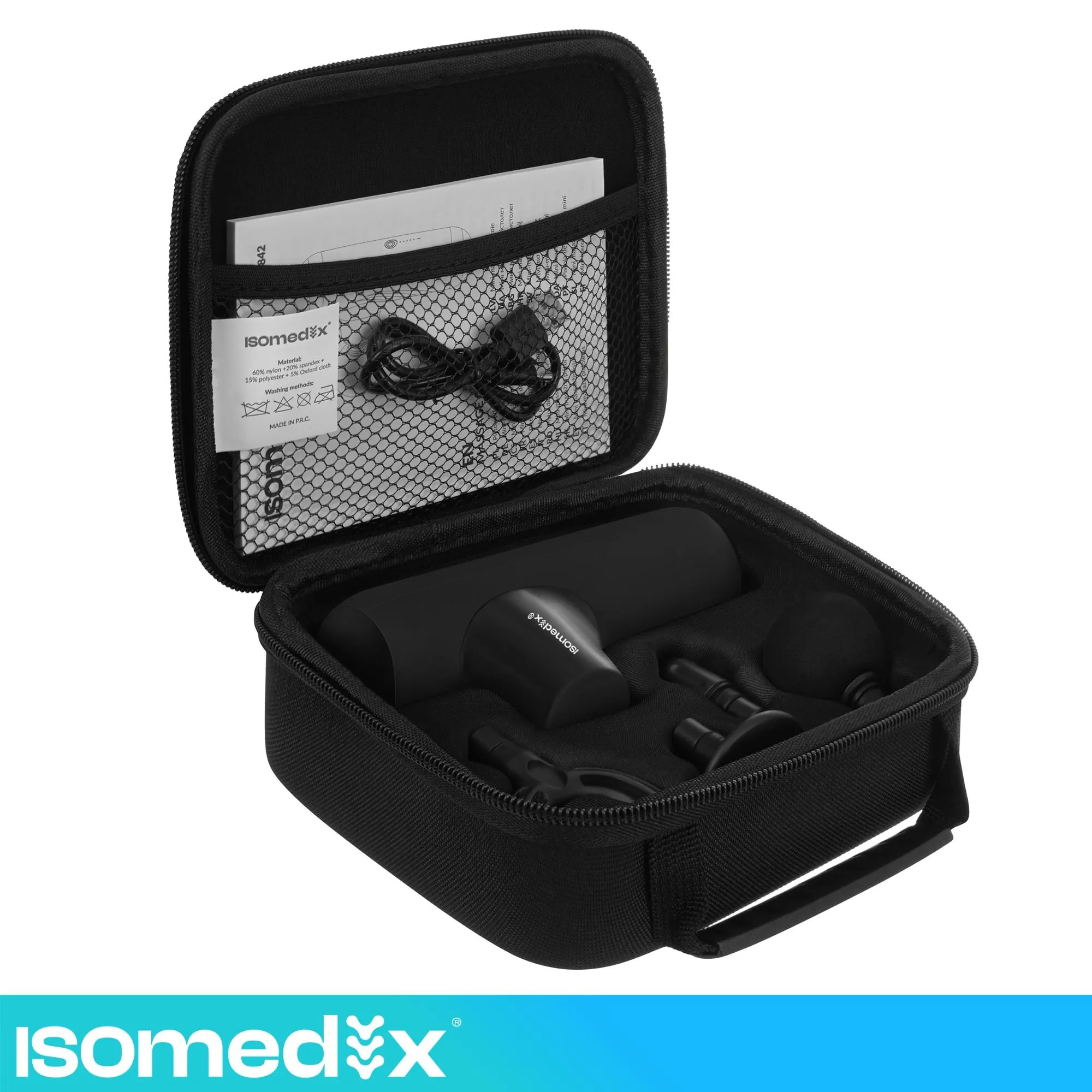 Mini-massagepistol – 5 lägen, 4 munstycken, USB-C