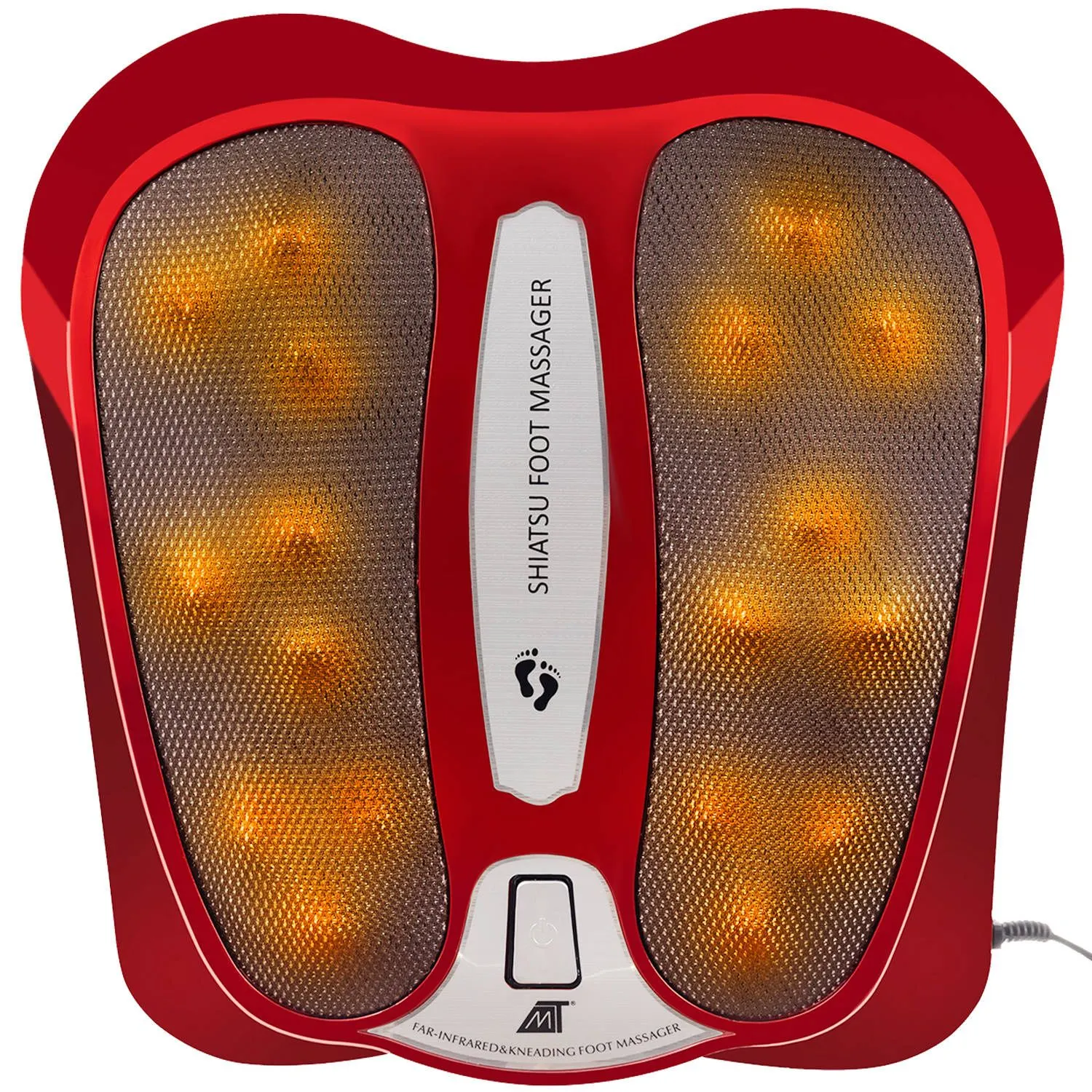 Shiatsu-fotmassager med värme – 18 massagekulor och infraröd funktion