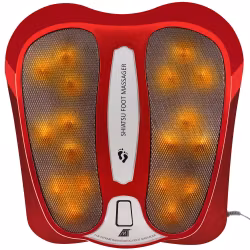 Shiatsu fodmassageapparat med varme – 18 massagebolde og infrarød funktion
