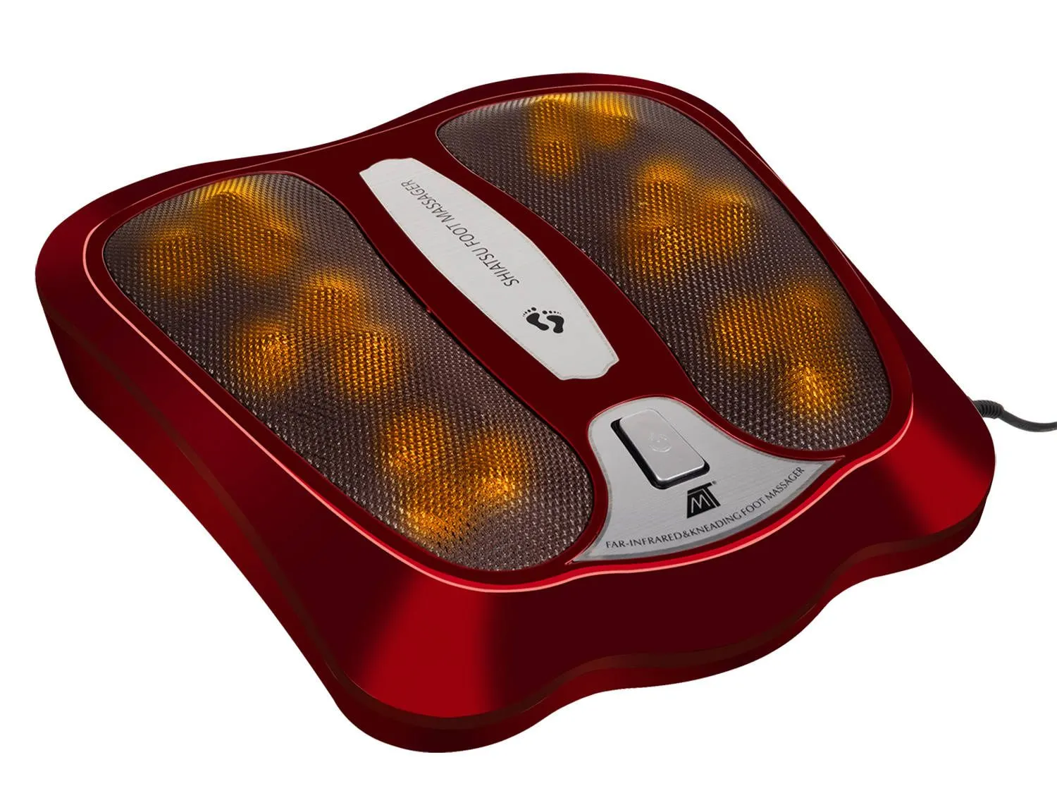 Shiatsu-fotmassager med värme – 18 massagekulor och infraröd funktion
