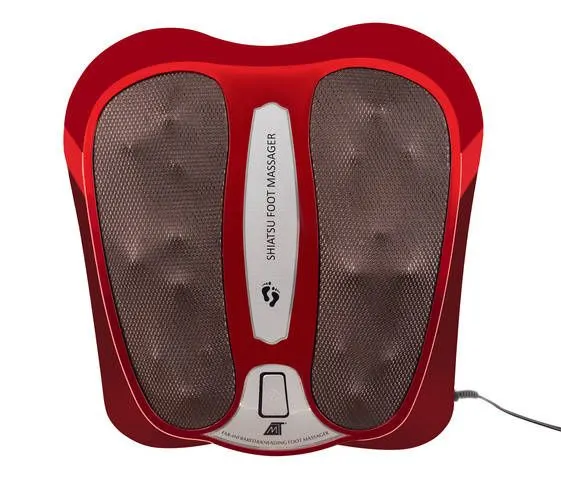 Shiatsu-fotmassager med värme – 18 massagekulor och infraröd funktion