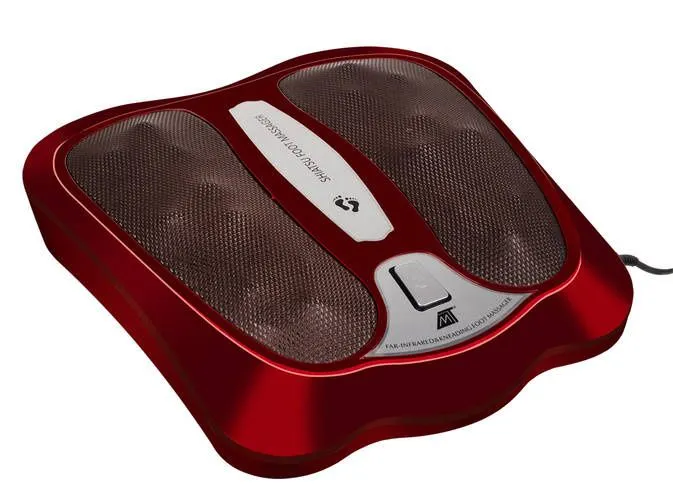 Shiatsu-fotmassager med värme – 18 massagekulor och infraröd funktion