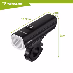 Cykellampa LED 1000 lm fram och bak – 4800 mAh USB-C