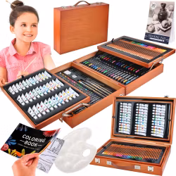 Painting set with 174 pieces in bag