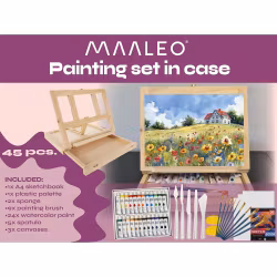 Painting set in bag, 45 pieces, Maaleo