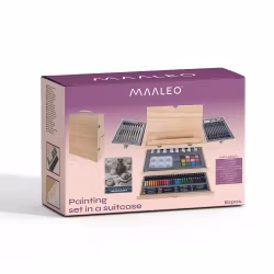 Painting set in bag, 83 pieces. Maaleo