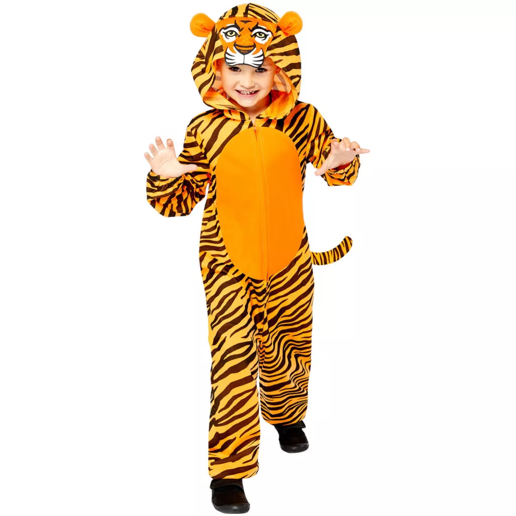 Tiger Kostym Barn 10–12 år – Orange Jumpsuit