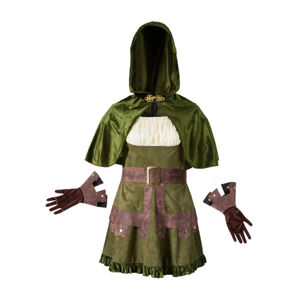 Robin Hoodie Kostym Vuxen M/L – Grön Halloween