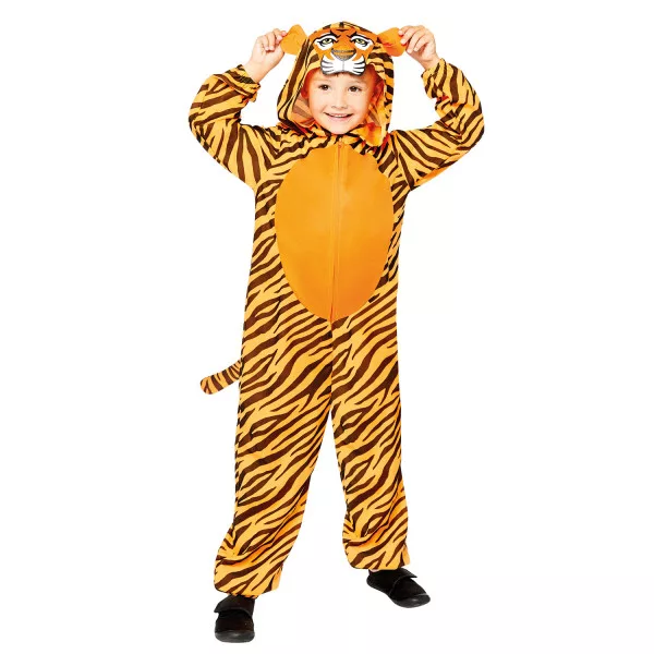 Tiger Kostym Barn 8–10 år – Orange Jumpsuit