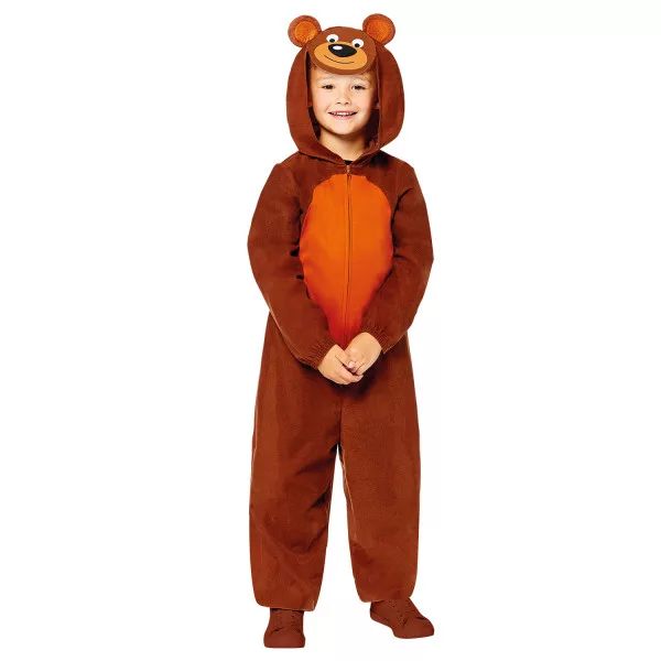 Björnkostym Barn 8–10 år – Brun Jumpsuit