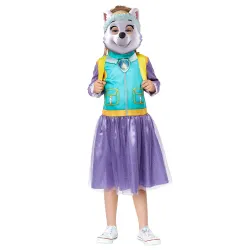 Paw Patrol Everest Kostüm für Kinder von 3–4 / 4–6 Jahren – Kleid & Maske