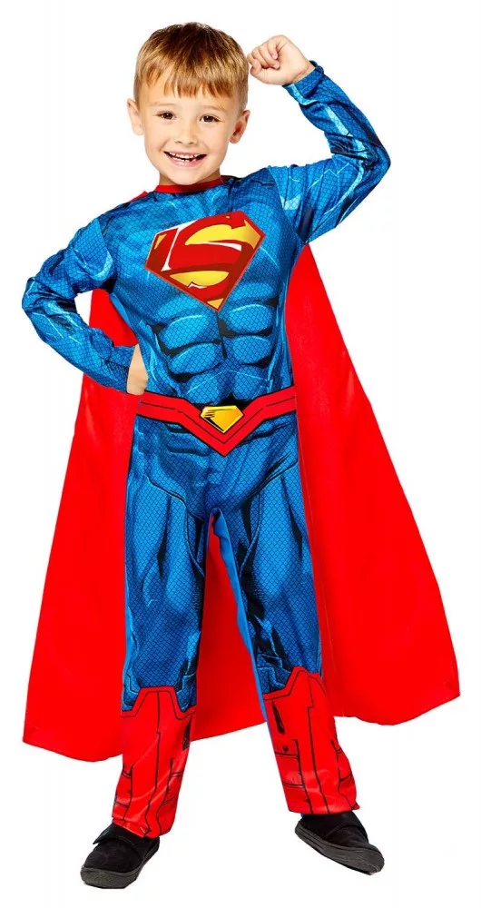 Superman Kostym Barn 8–10 år – Jumpsuit & Cape