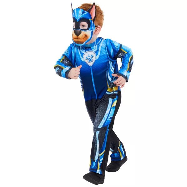 Paw Patrol Chase Kostume Børn 3-4 / 4-6 år – Lyser i mørket