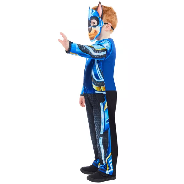Paw Patrol Chase Kostume Børn 3-4 / 4-6 år – Lyser i mørket