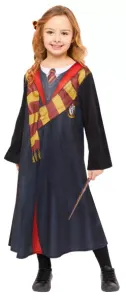 Harry Potter Hermine Kostüm für Kinder von 4-6 Jahren – Kleid & Zauberstab