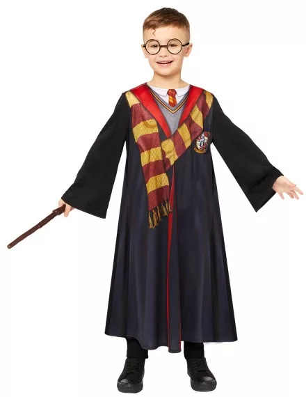 Harry Potter Gryffindor Costume Children 4-12 years – Robe & Wand