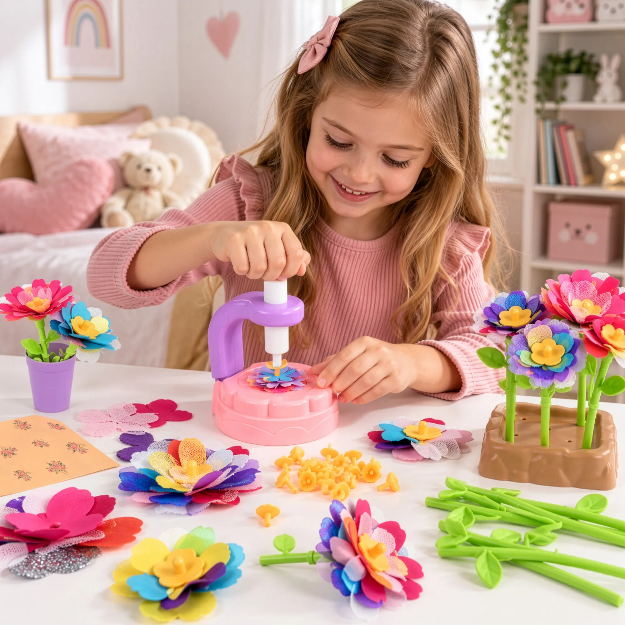 3D Blommaskin MAXY – DIY Set för Barn med 90+ Kronblad
