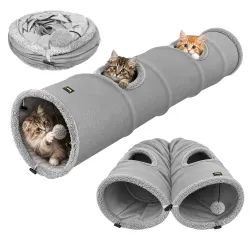 Katzentunnel 120 cm – Interaktiver Katzentunnel mit Ball