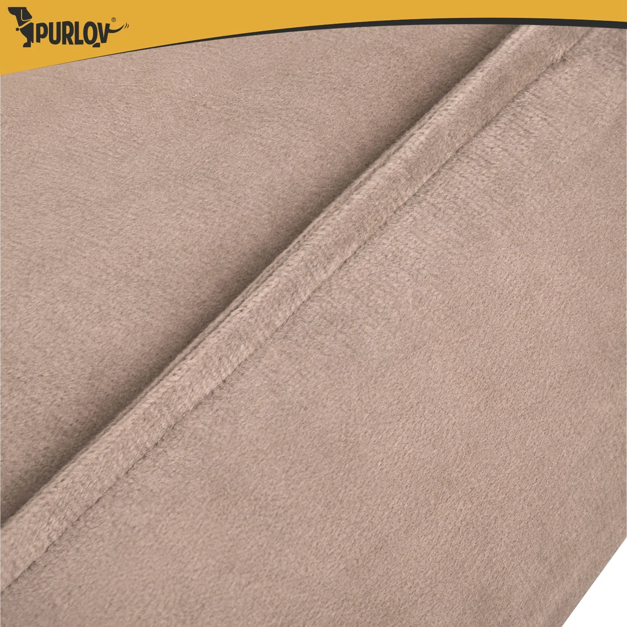 Hund- & Kattbädd 70x50 cm – Beige med 2 Kuddar