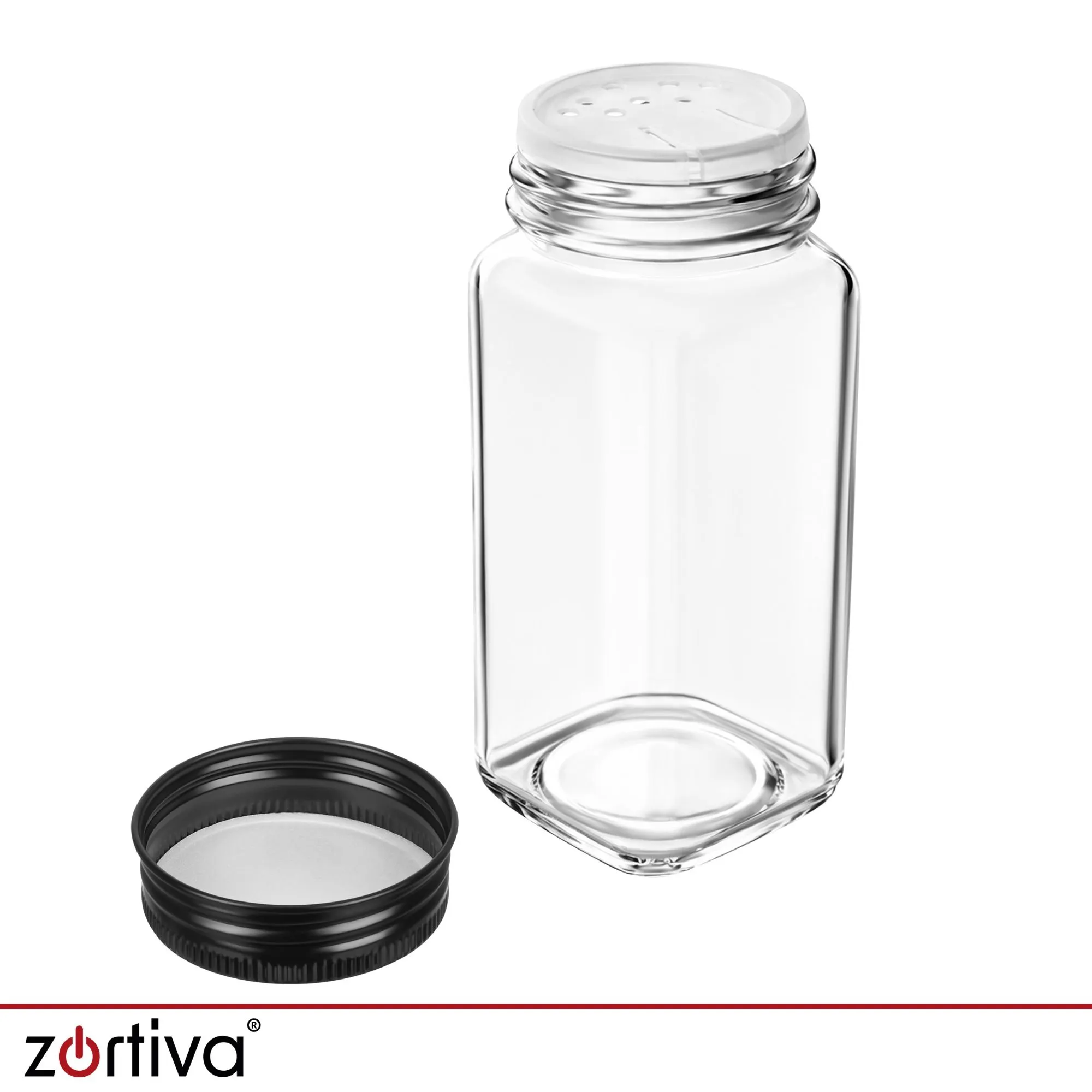 Krydderoppbevaring med 28 glasskrukker – Veggstativ