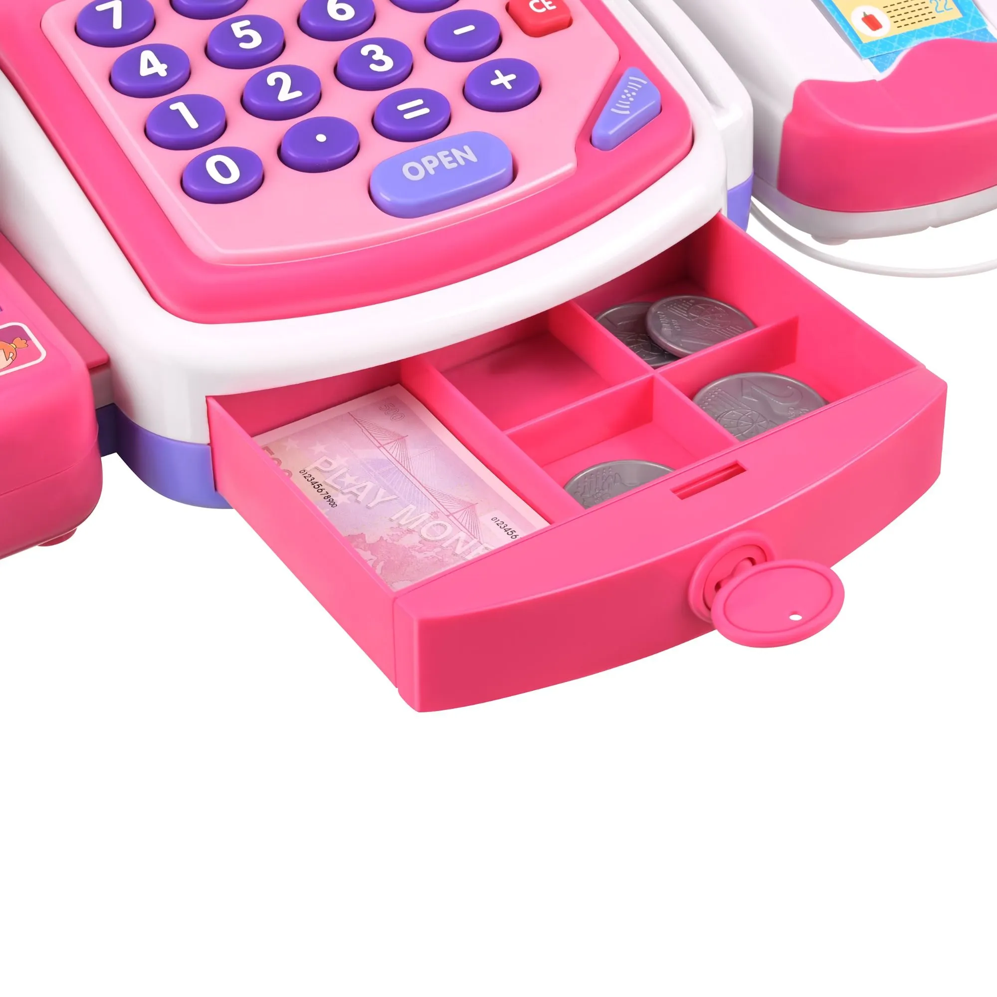 Children's Toy Cash Register with Scanner, Scale & Payment Terminal