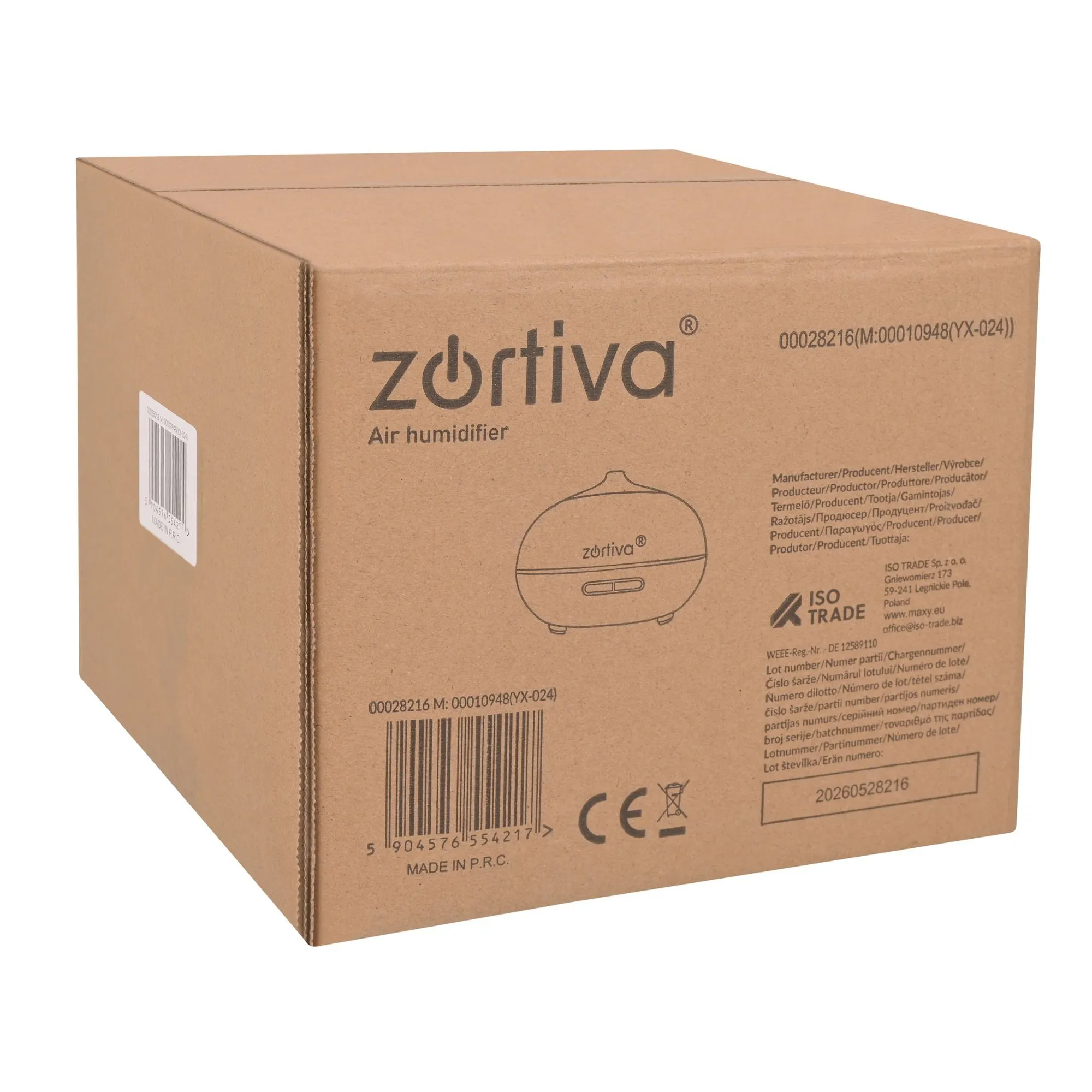 Humidifier with Aromatherapy, LED & Remote Control