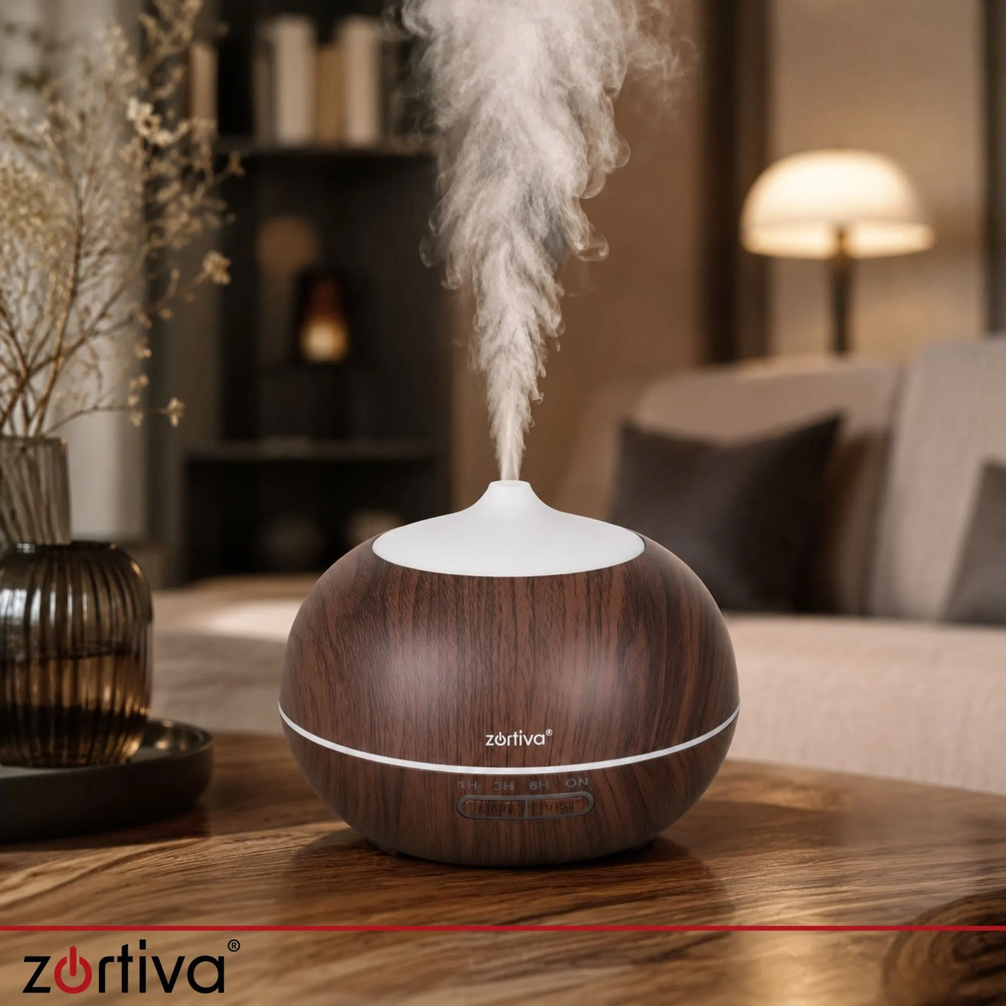 Humidifier with Aromatherapy, LED & Remote Control