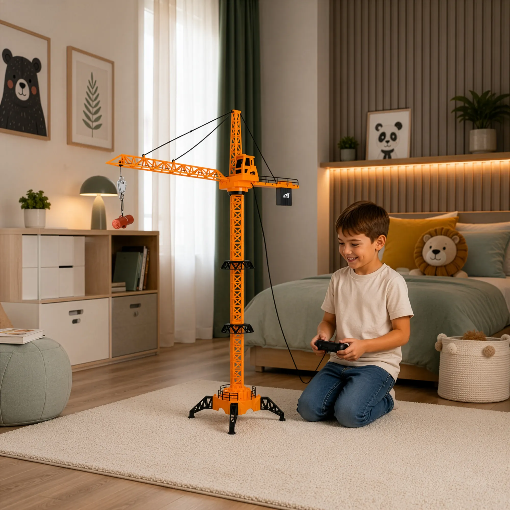 Kauko-ohjattava nosturi 125 cm – Lelunosturi lapsille