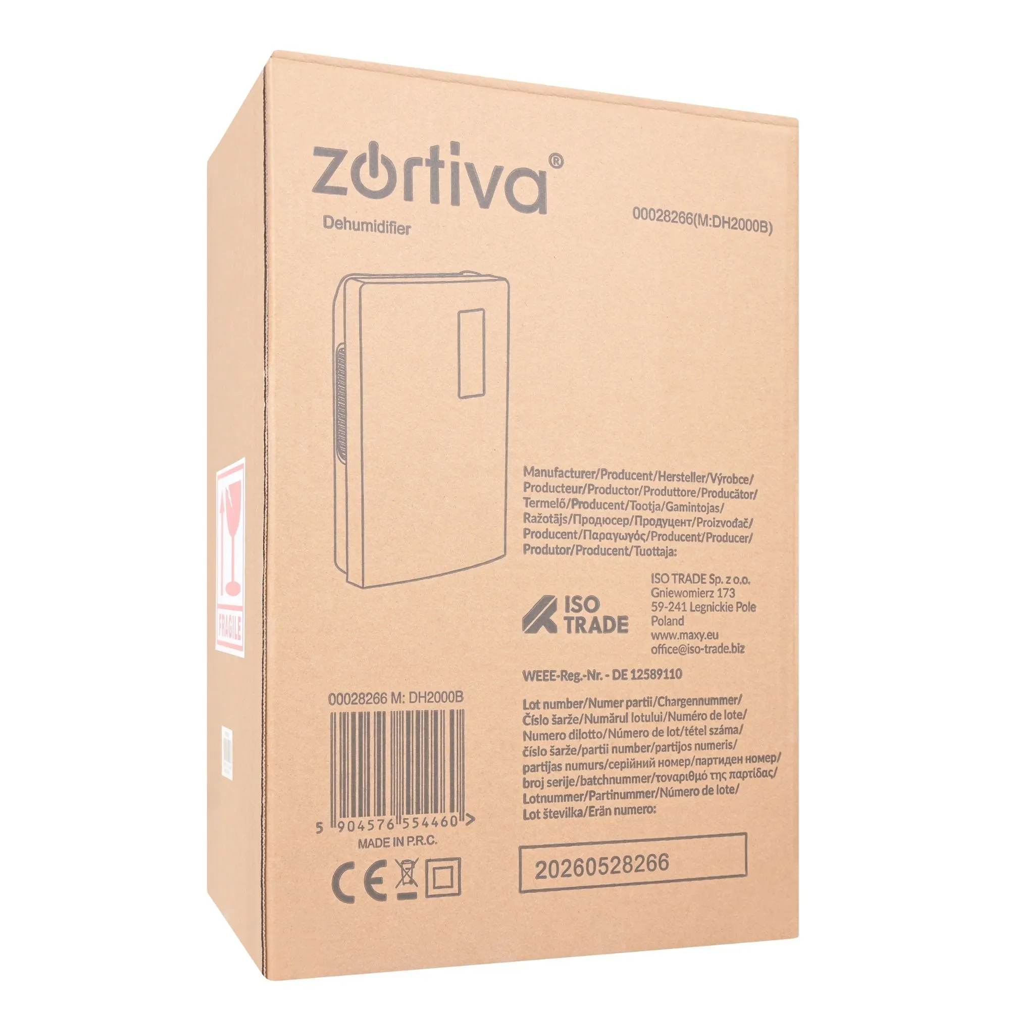 Luftavfuktare 2-i-1 – UV, TiO₂ & Fjärrkontroll