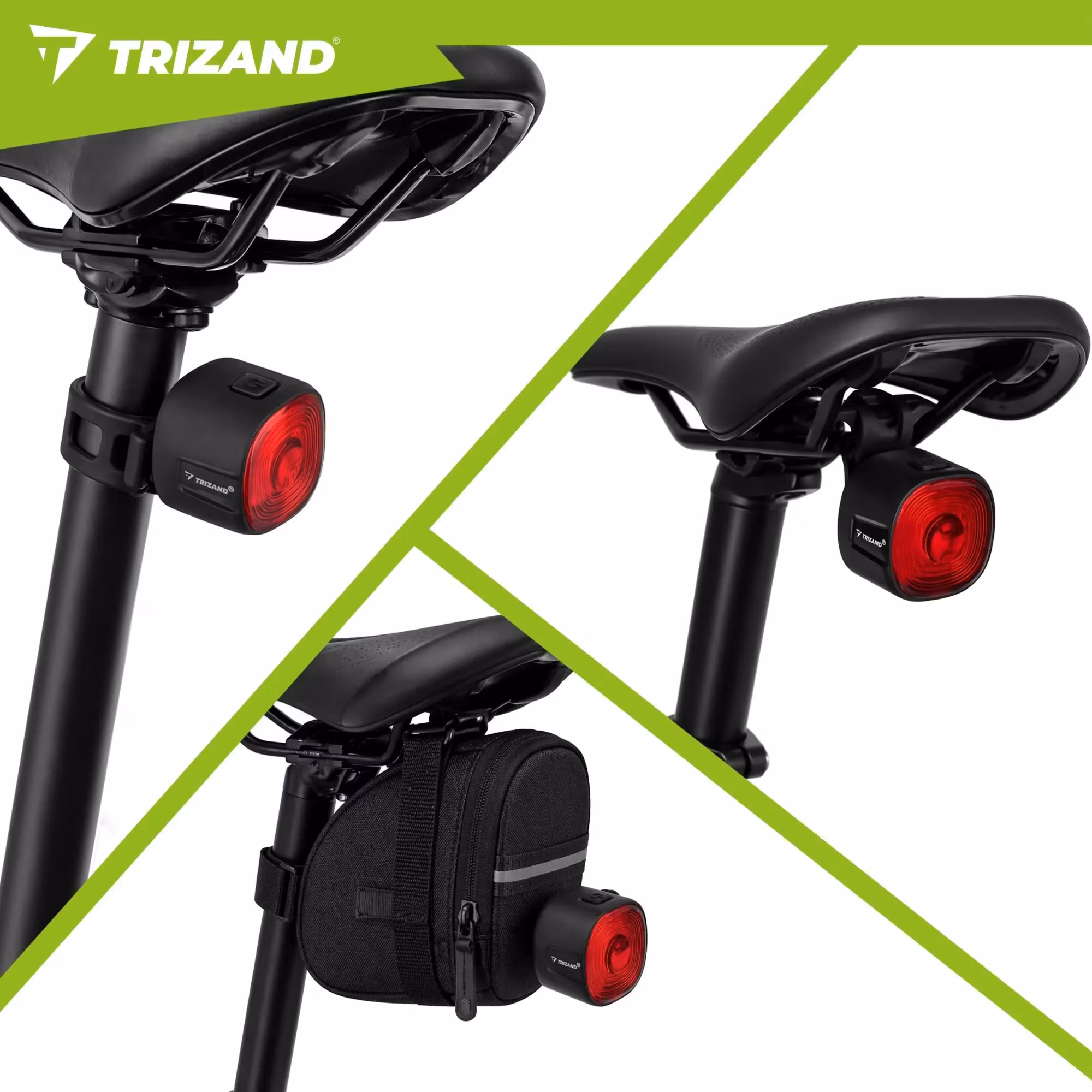 Cykelbaklampa LED USB-C – 6 Ljuslägen IP66
