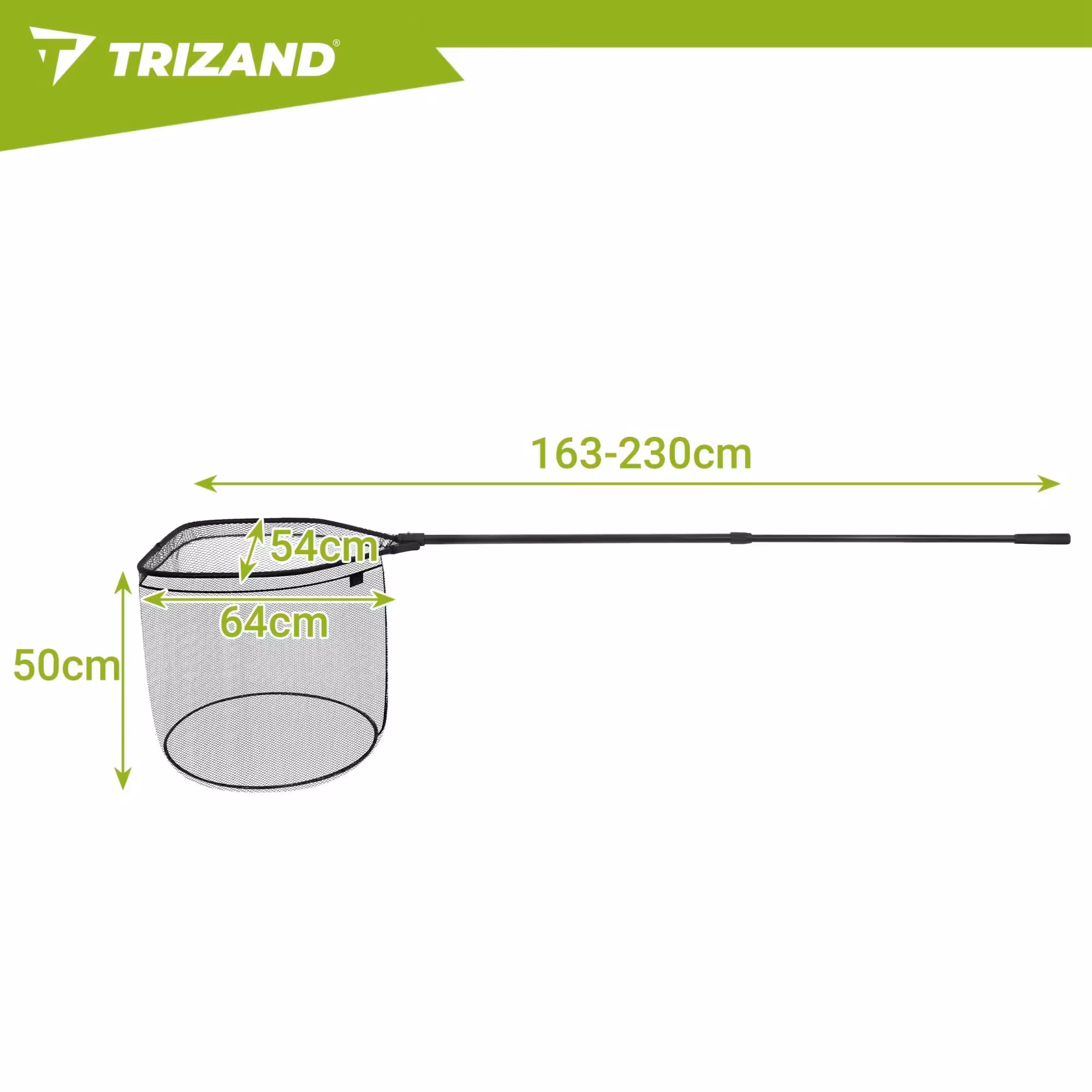 Fiskhåv 230 cm – Teleskopisk & Hopfällbar