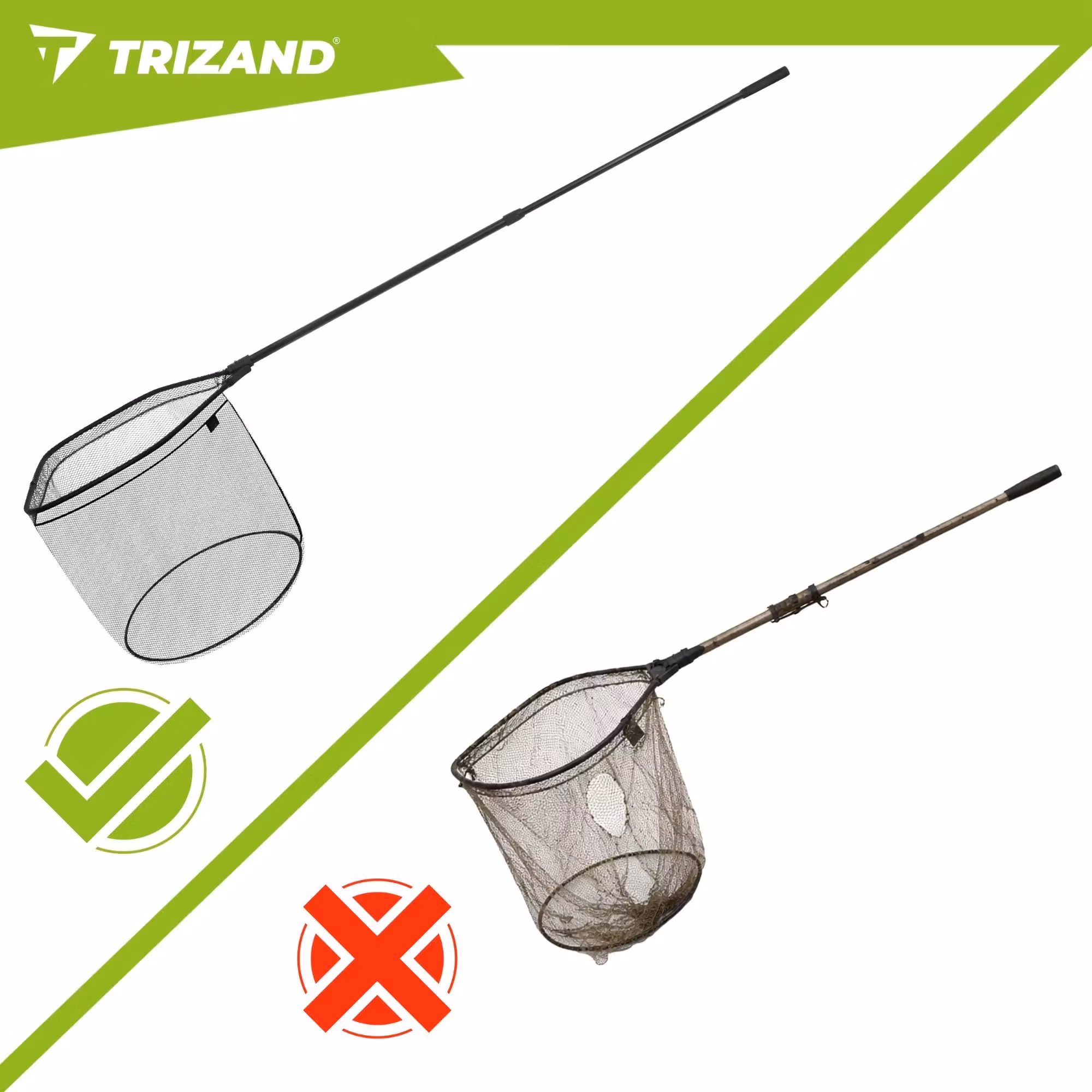 Fiskhåv 230 cm – Teleskopisk & Hopfällbar