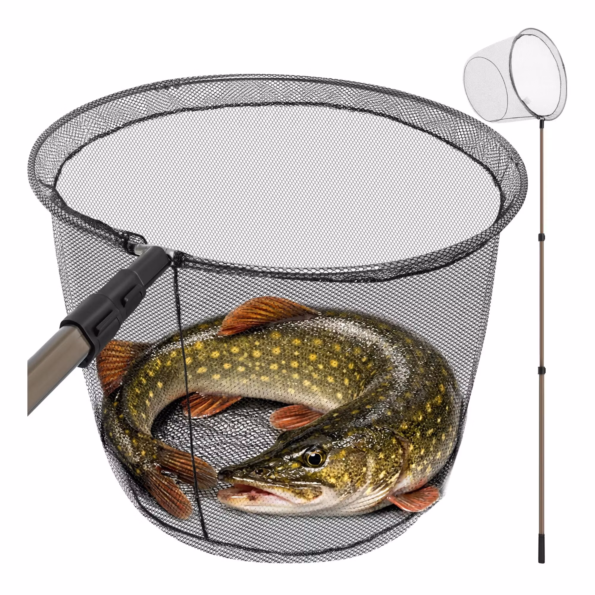 Fish net 334.5 cm - Telescopic with large basket