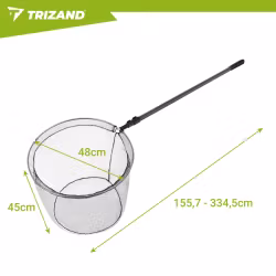 Fish net 334.5 cm - Telescopic with large basket